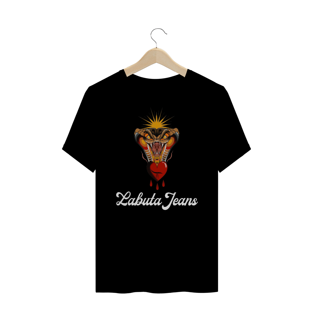 Nome do produto: Camiseta Labuta .preta - Snake old school (tattoo collection)