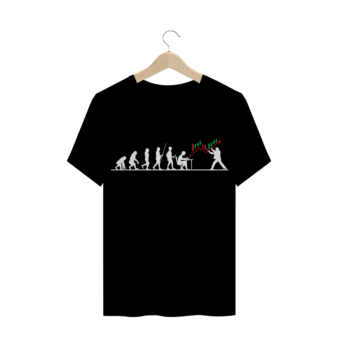 Nome do produto: Camiseta Evolução do homem trader
