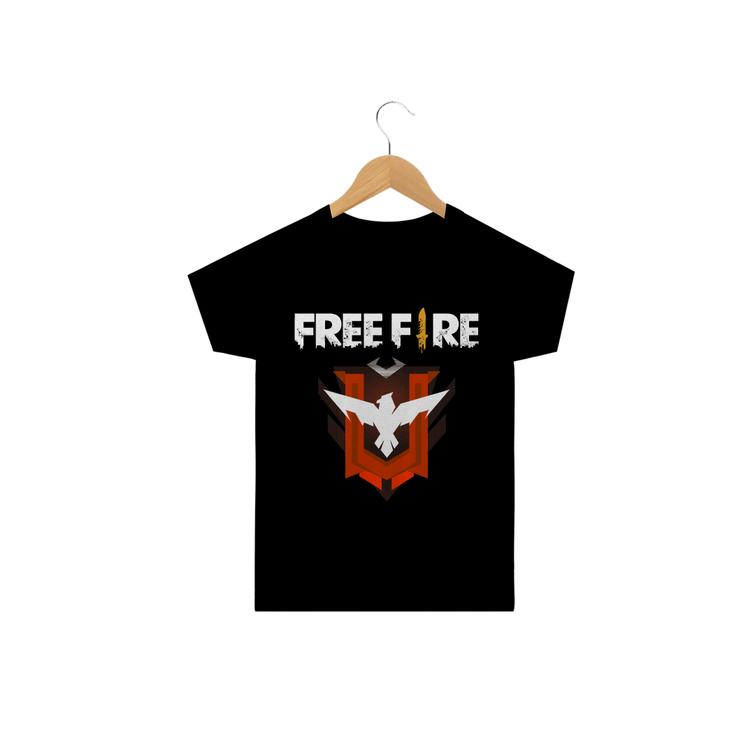 Nome do produto: Camiseta infantil Free fire mestre