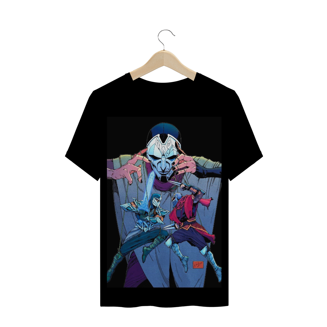 Nome do produto: Camisa LOL Jhin, Zed e Shen