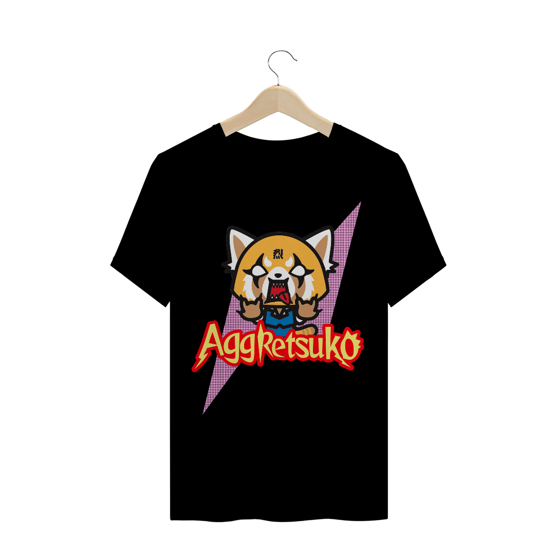 Nome do produto: Camiseta Aggretsuko Metal Rage - Cartoons/Animes