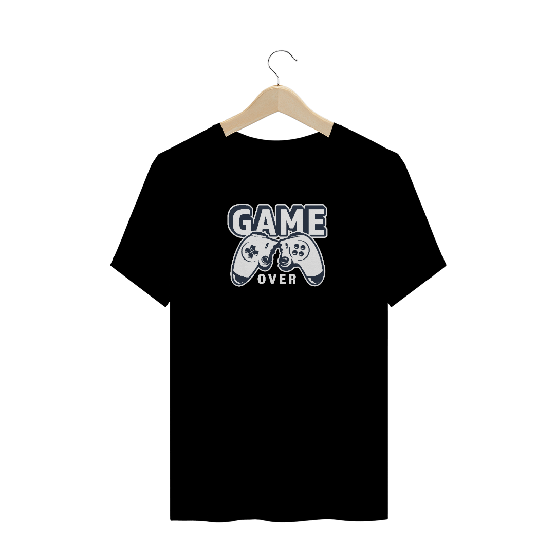 Nome do produto  Blusa game over com borda branca - Unissex