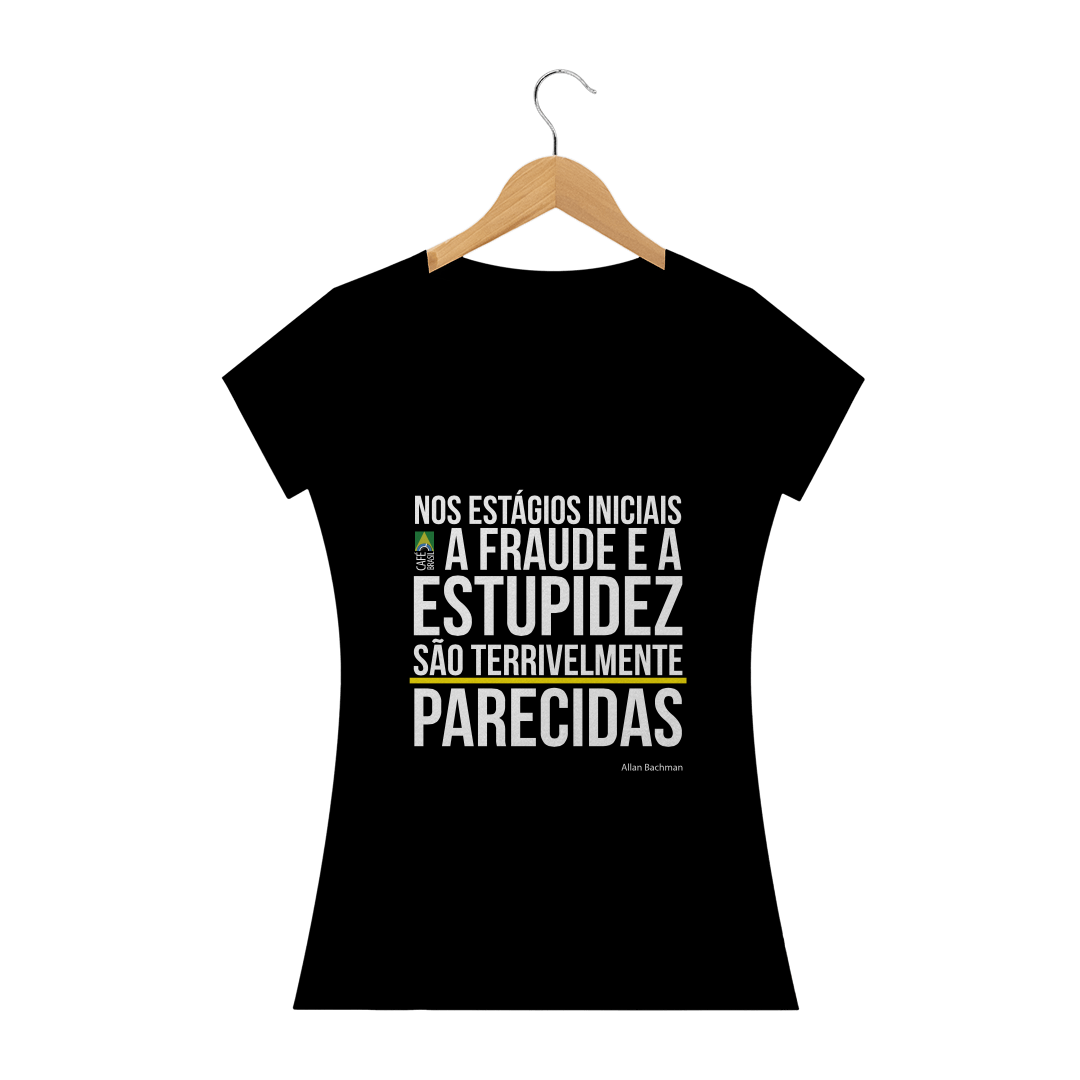 Nome do produto: Camiseta Frase Allan Bachman Feminina