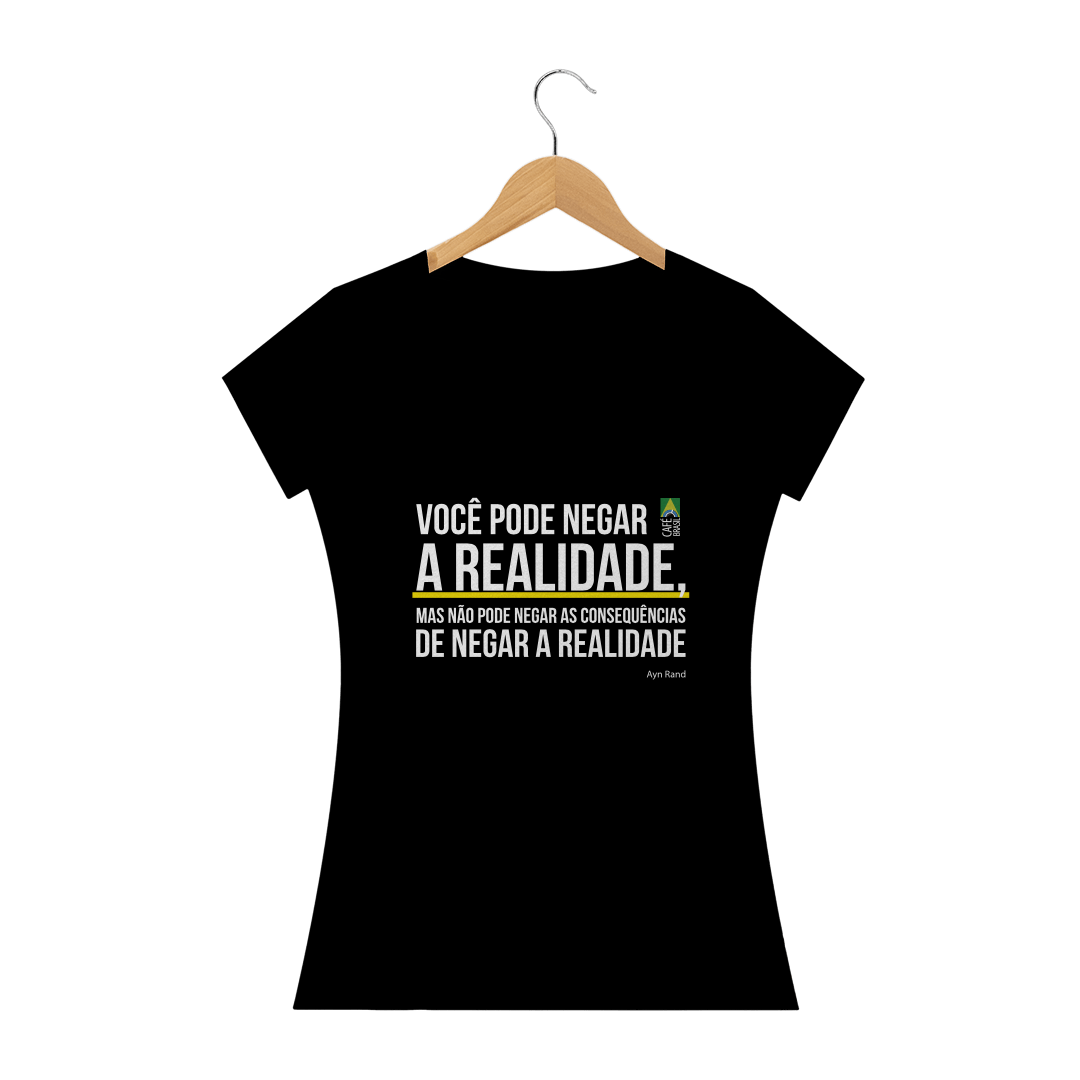 Nome do produto: Camiseta Frase Ayn Rand Feminina