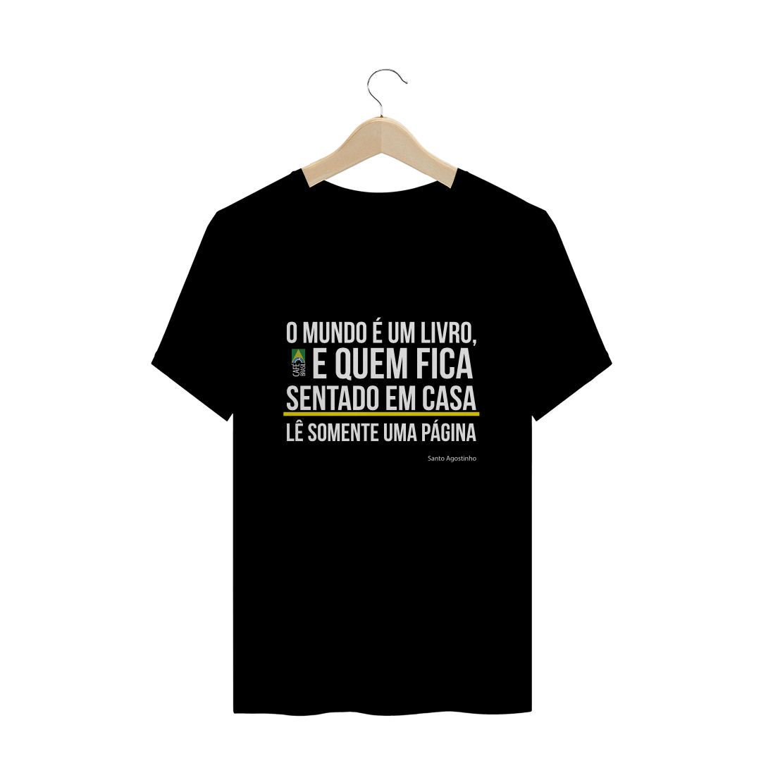 Nome do produto: Camiseta Frase Santo Agostinho