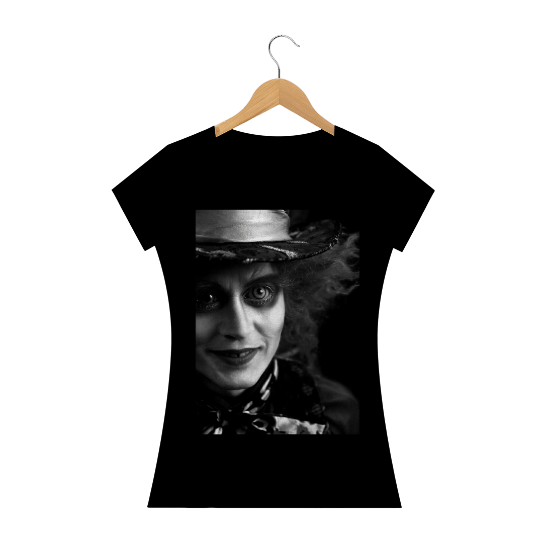 Nome do produto: Baby look long Chapeleiro Maluco