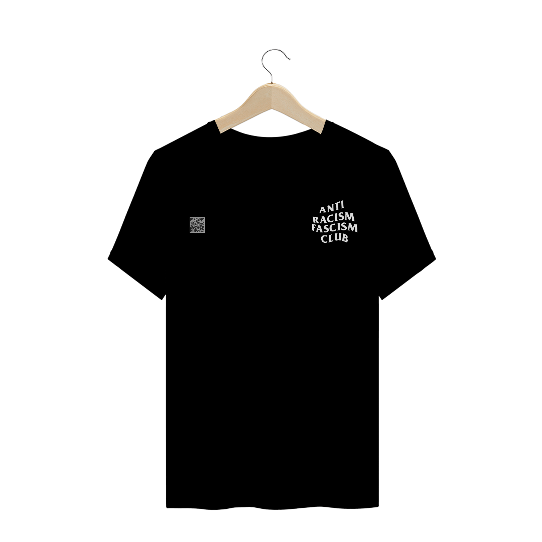 Nome do produto: CAMISA ANTI RACISM FASCISM EM BRANCO