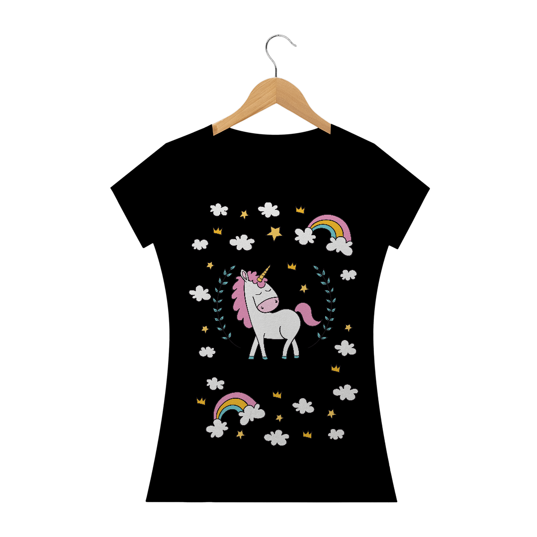 Nome do produto: Baby look Unicórnio