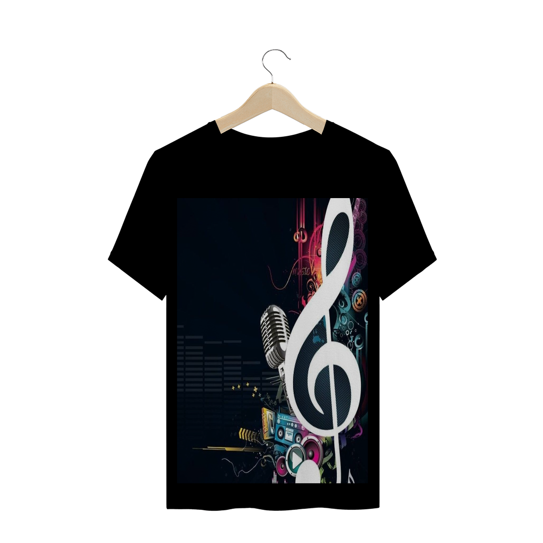 Nome do produto: Camisa musica preta