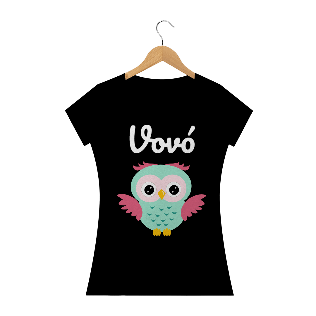 Nome do produto: Baby look VOVÓ CORUJA