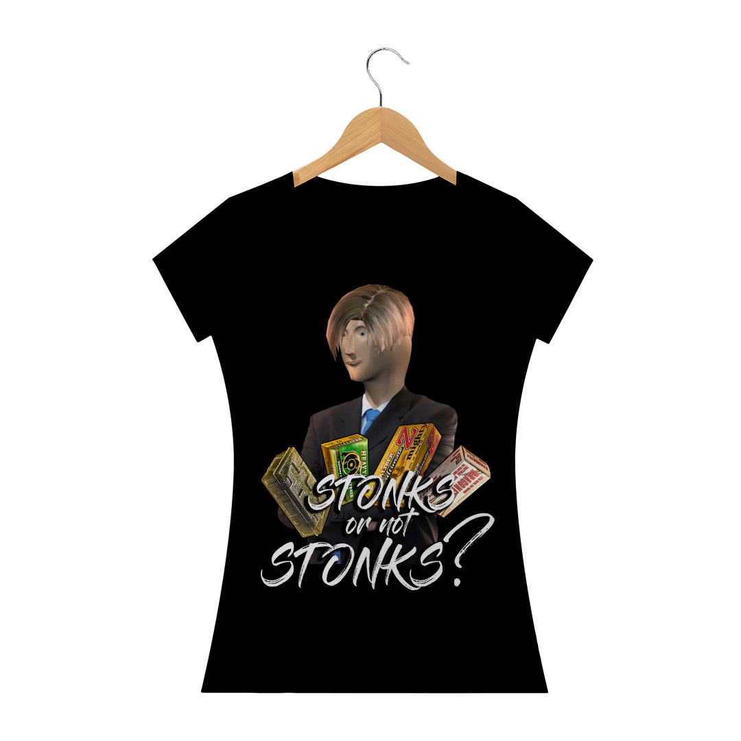Nome do produto: Baby Look Stonks or not Stonks
