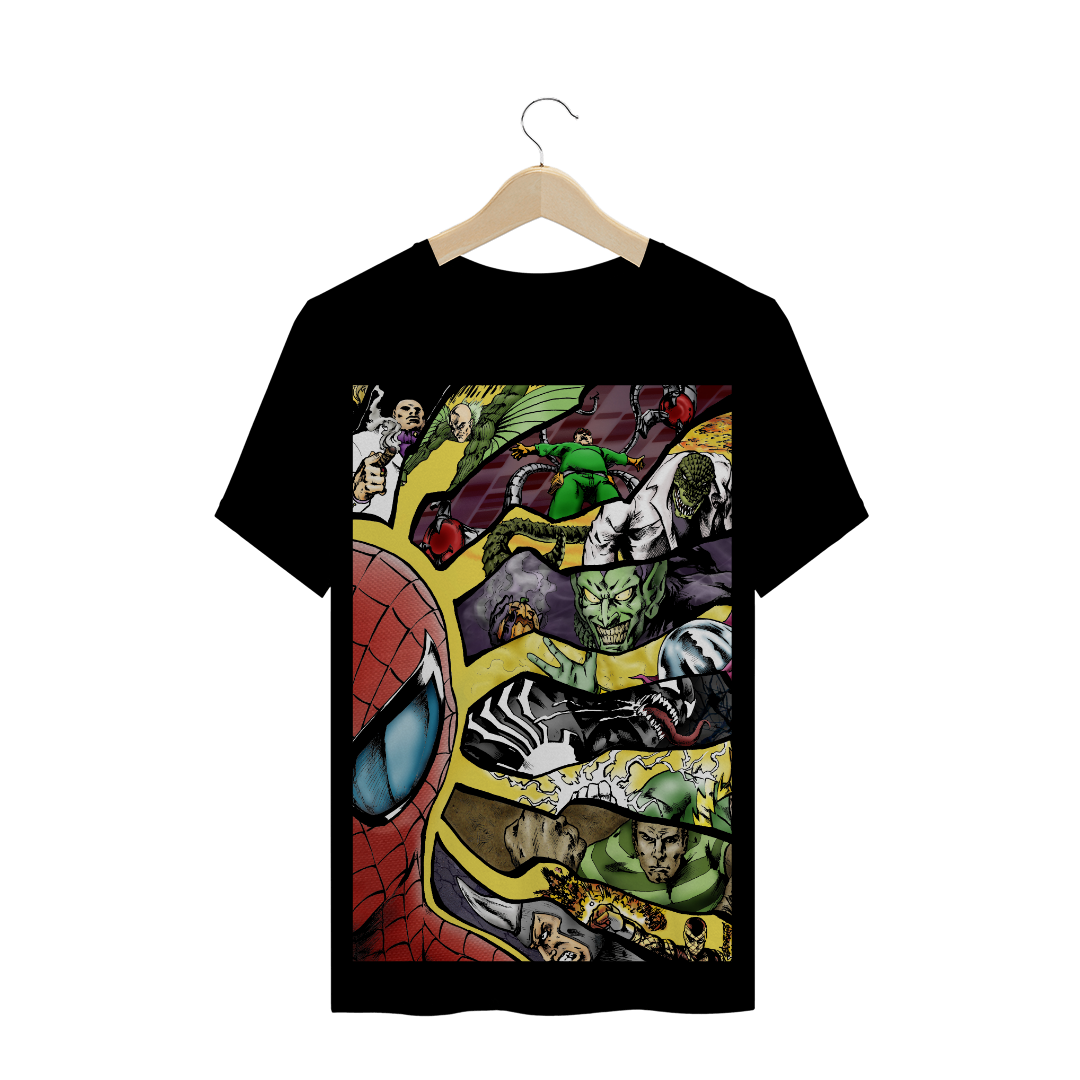 Nome do produto: camiseta masculina Spider-man Sexteto Sinistro Marvel