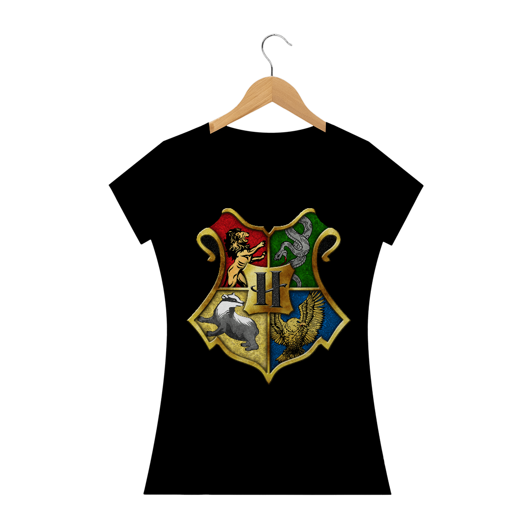 Nome do produto: Camiseta Baby Look HP Houses - Filmes/Séries TV