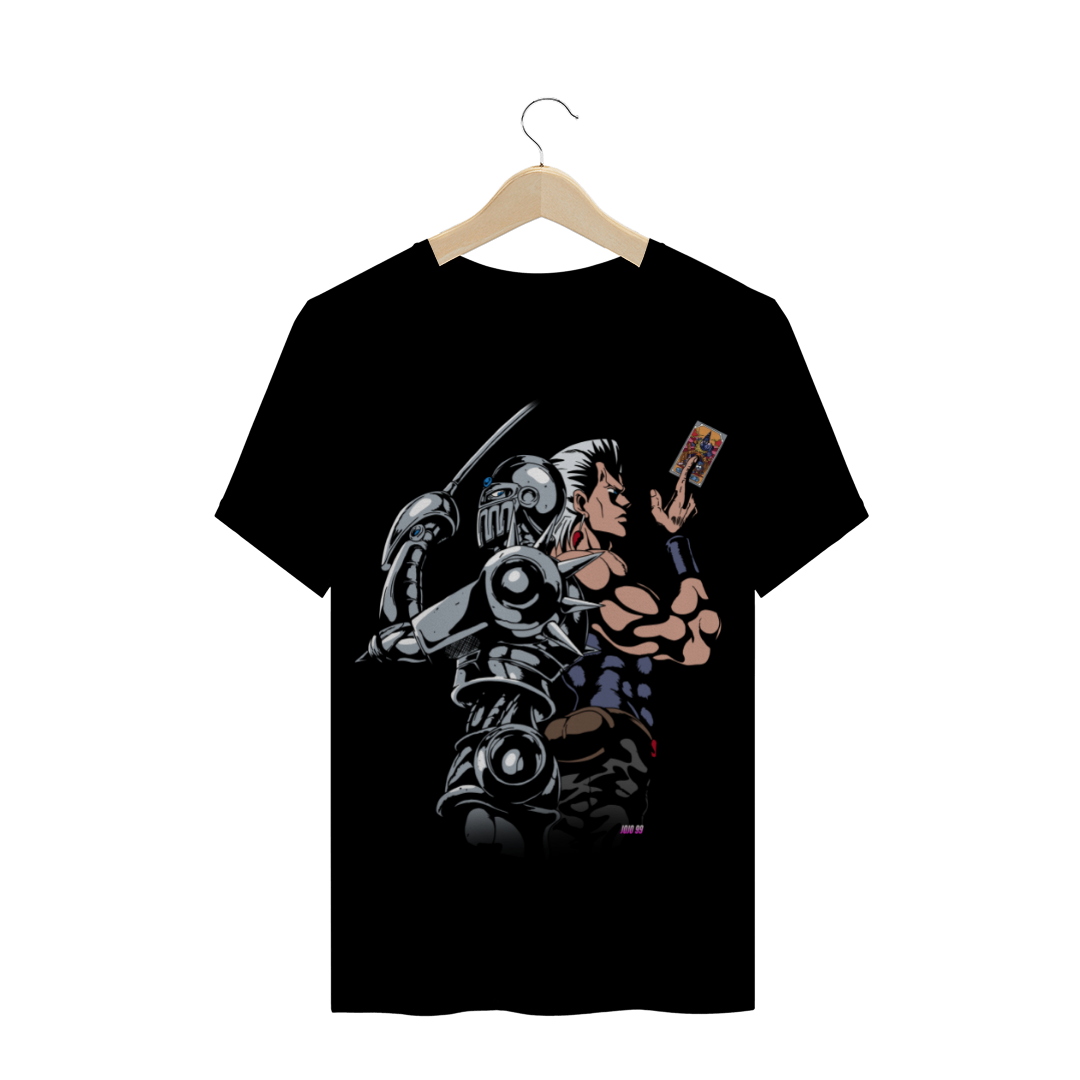 Nome do produto: Camiseta Jean Pierre Polnareff e Silver Chariot - JoJo\'s Bizarre Adventure Part 3: Stardust Crusaders