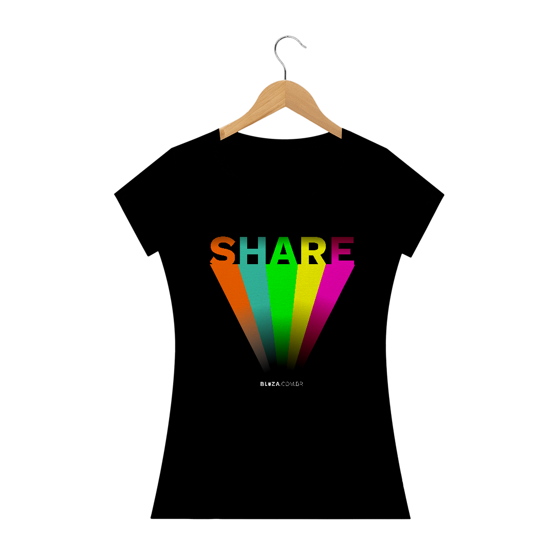 Nome do produto  Share, Camiseta Feminina, Bluza.com.br
