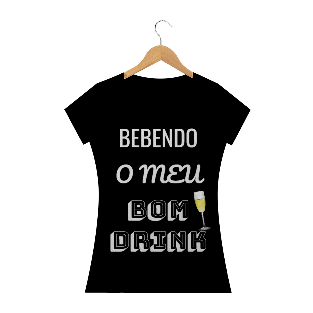 Nome do produto: T-Shirt Baby Long Bebendo meu bom drink - Colorida