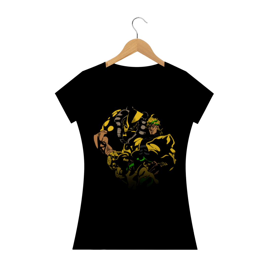 Nome do produto: Camiseta Feminina Dio JoJo - JoJo\'s Bizarre Adventure Part 3: Stardust Crusaders