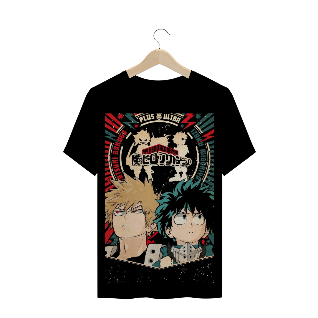 Nome do produto: camiseta masculina My hero academia Deku, Bakugou