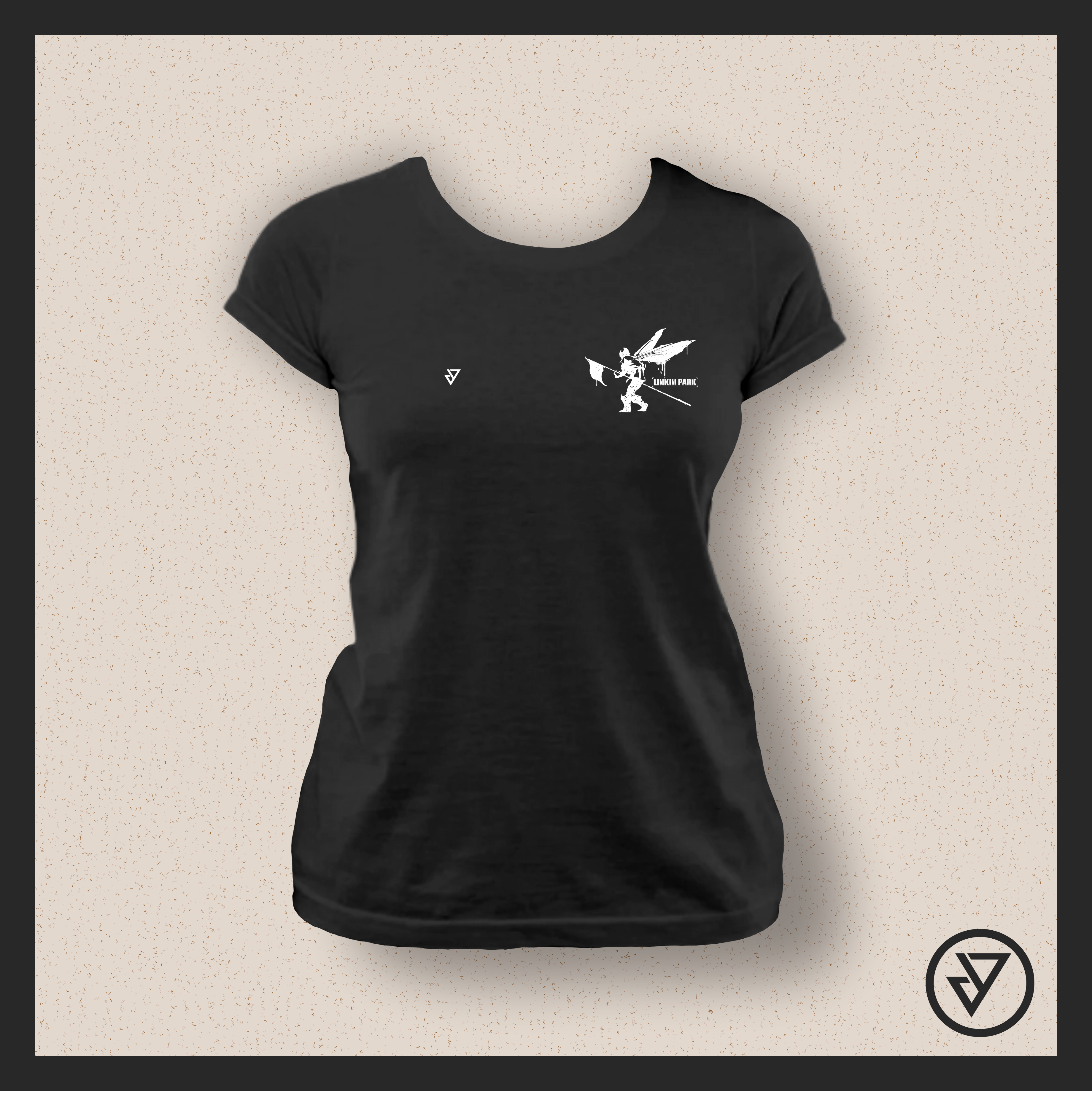 Nome do produto: Camisa Feminina Linkin Park (Soldier) - Preta