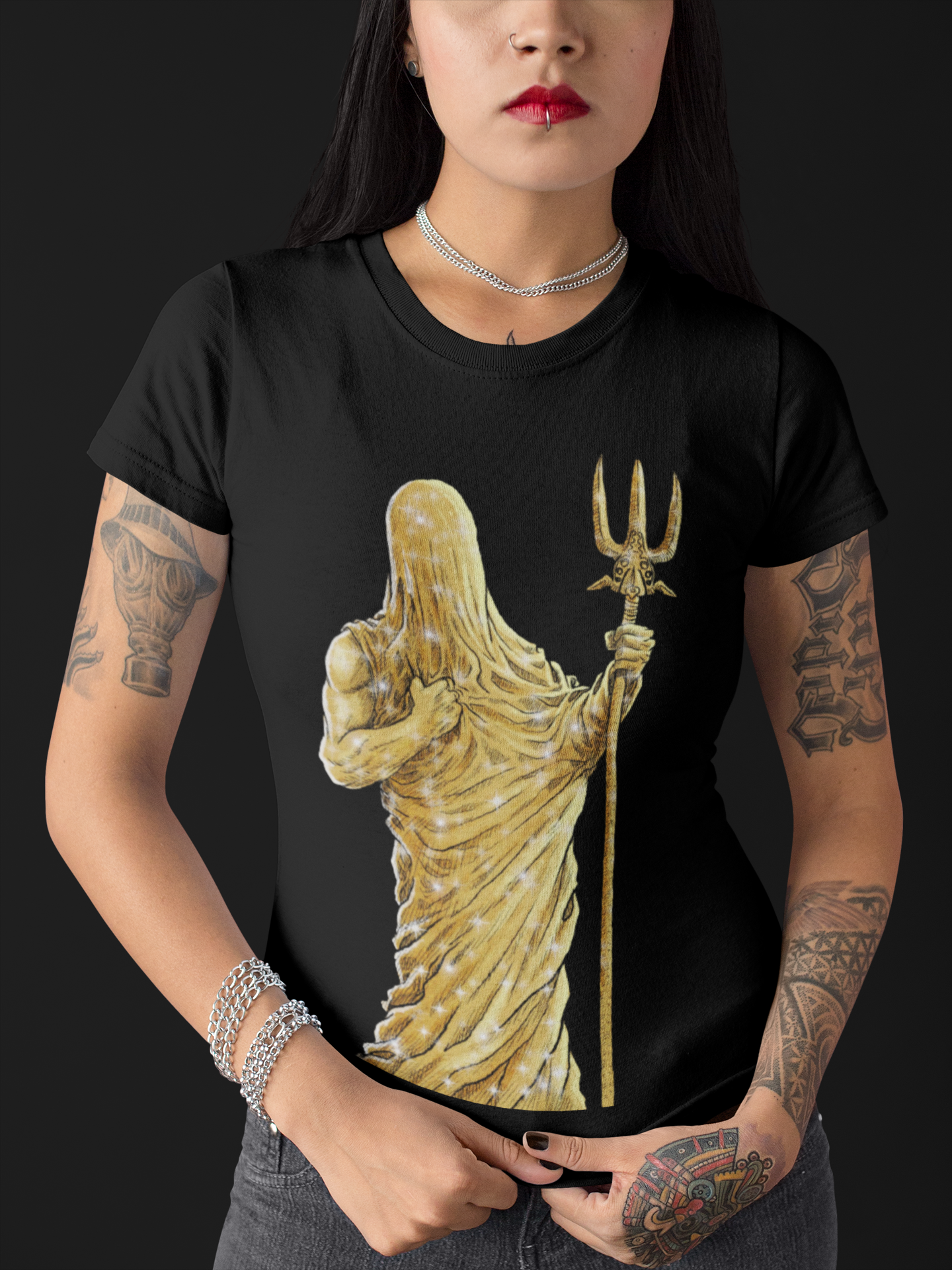 Nome do produto: Baby Look Exú do Ouro 