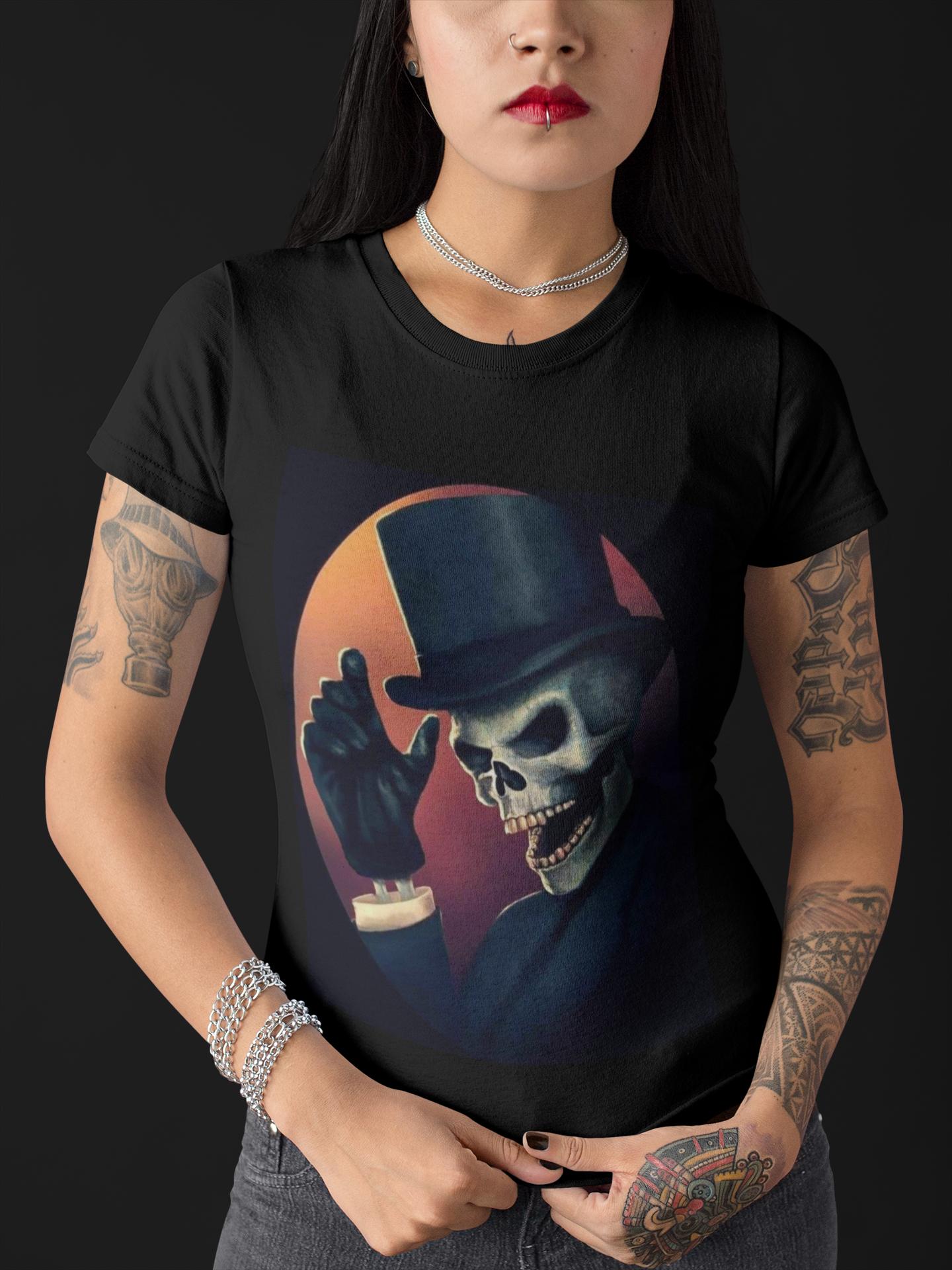 Nome do produto: Baby Look Tatá Caveira 