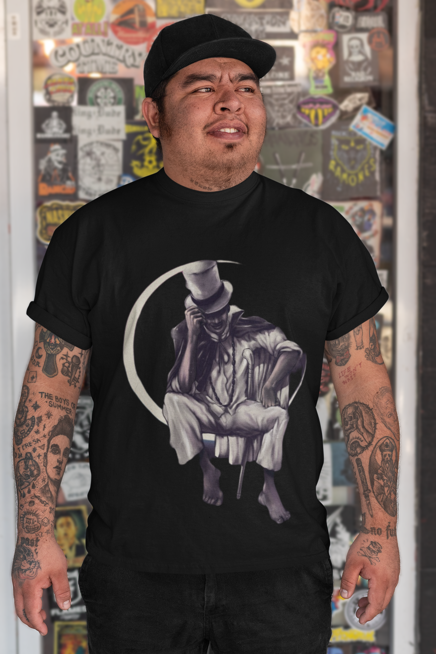 Nome do produto: Camiseta Exú Tranca Rua (Modelo Plus Size)