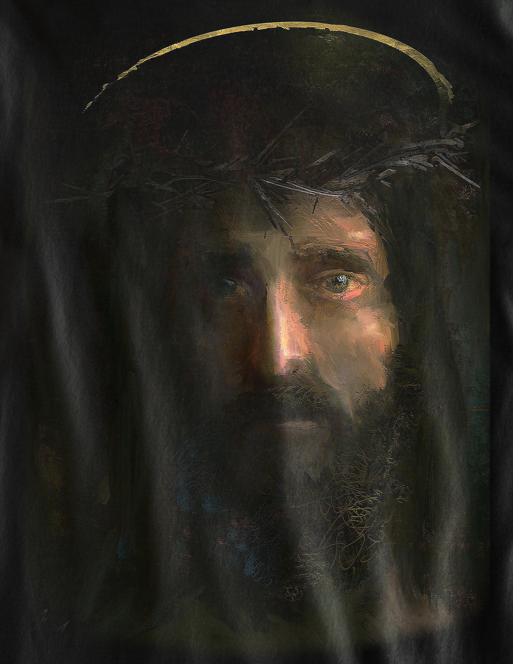 Nome do produto: Camiseta Pintura de Jesus Cristo - (unissex)