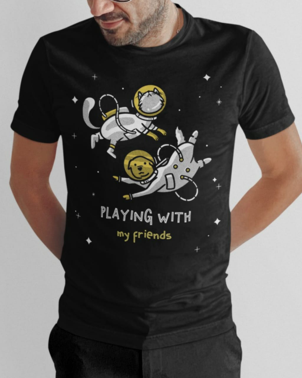 Nome do produto: Camiseta Playing With My Friends