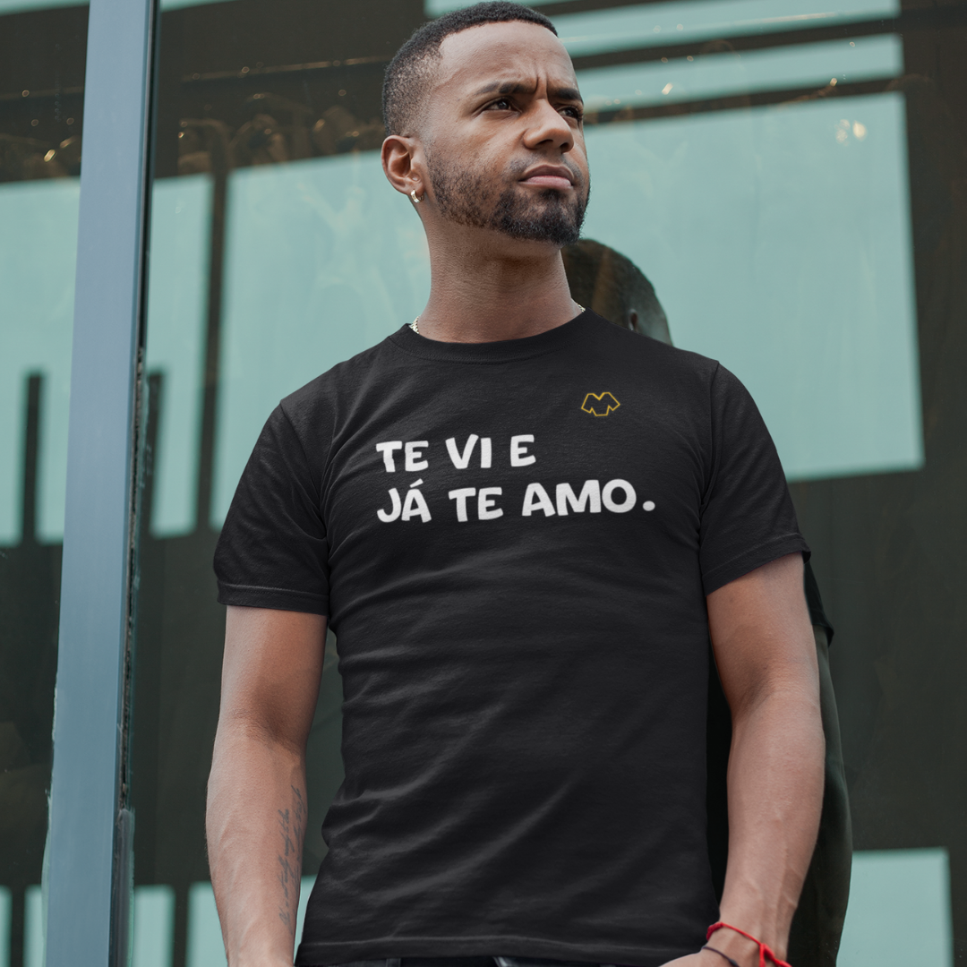 Nome do produto: T-SHIRT PRETA - TE VI