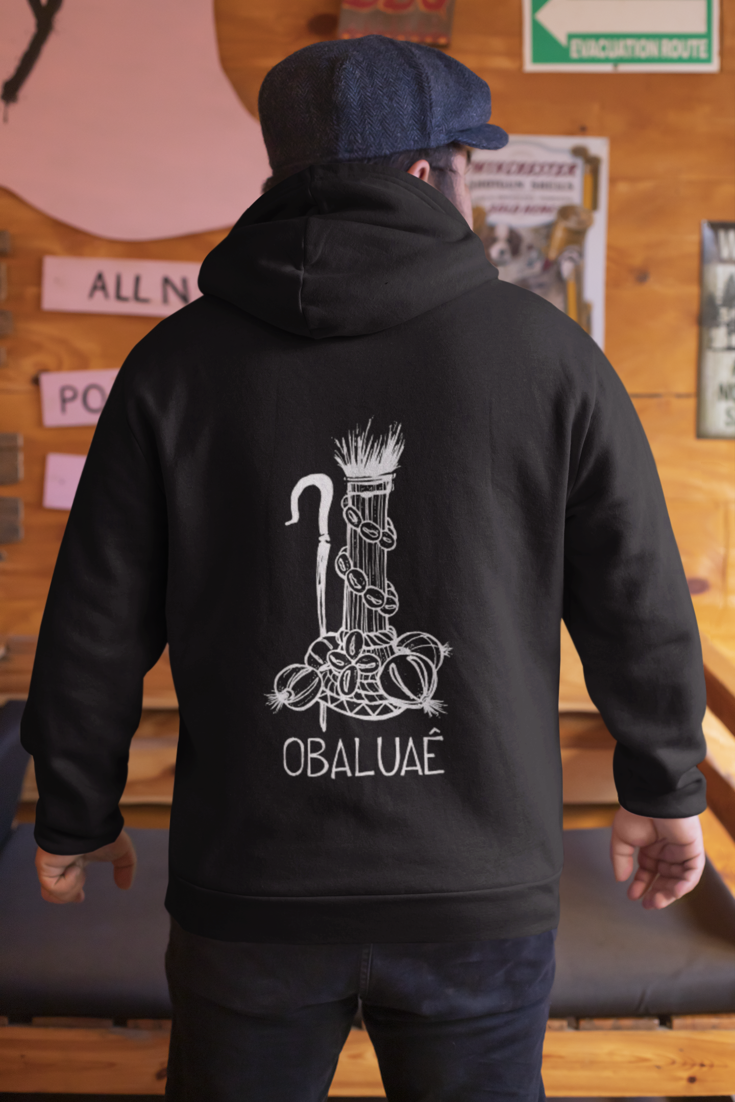 Nome do produto: Moletom de Zíper Unisex Orixá Obaluaê