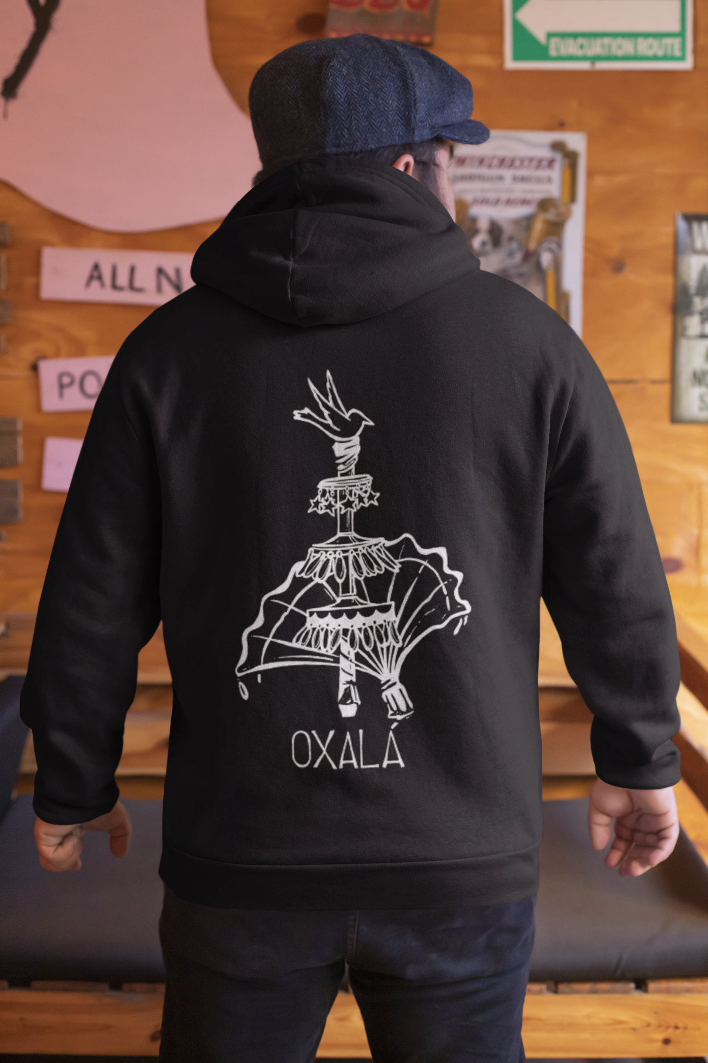 Nome do produto: Moletom de Zíper Unisex Orixá Oxalá 