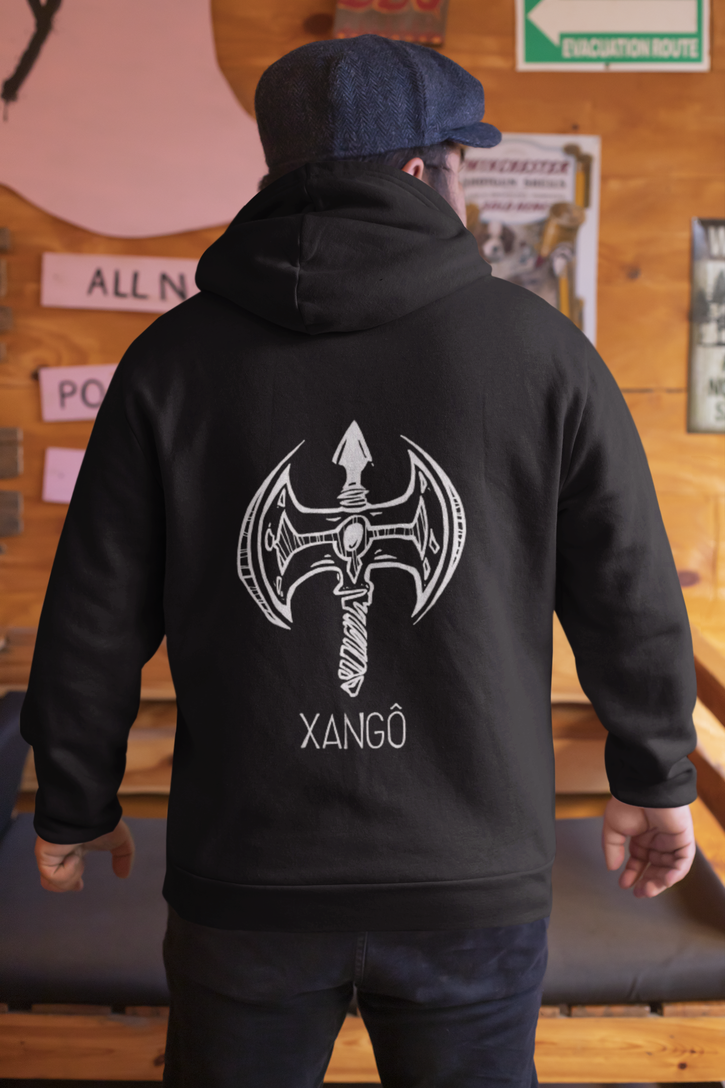 Nome do produto: Moletom de Zíper Unisex Orixá Xangô 