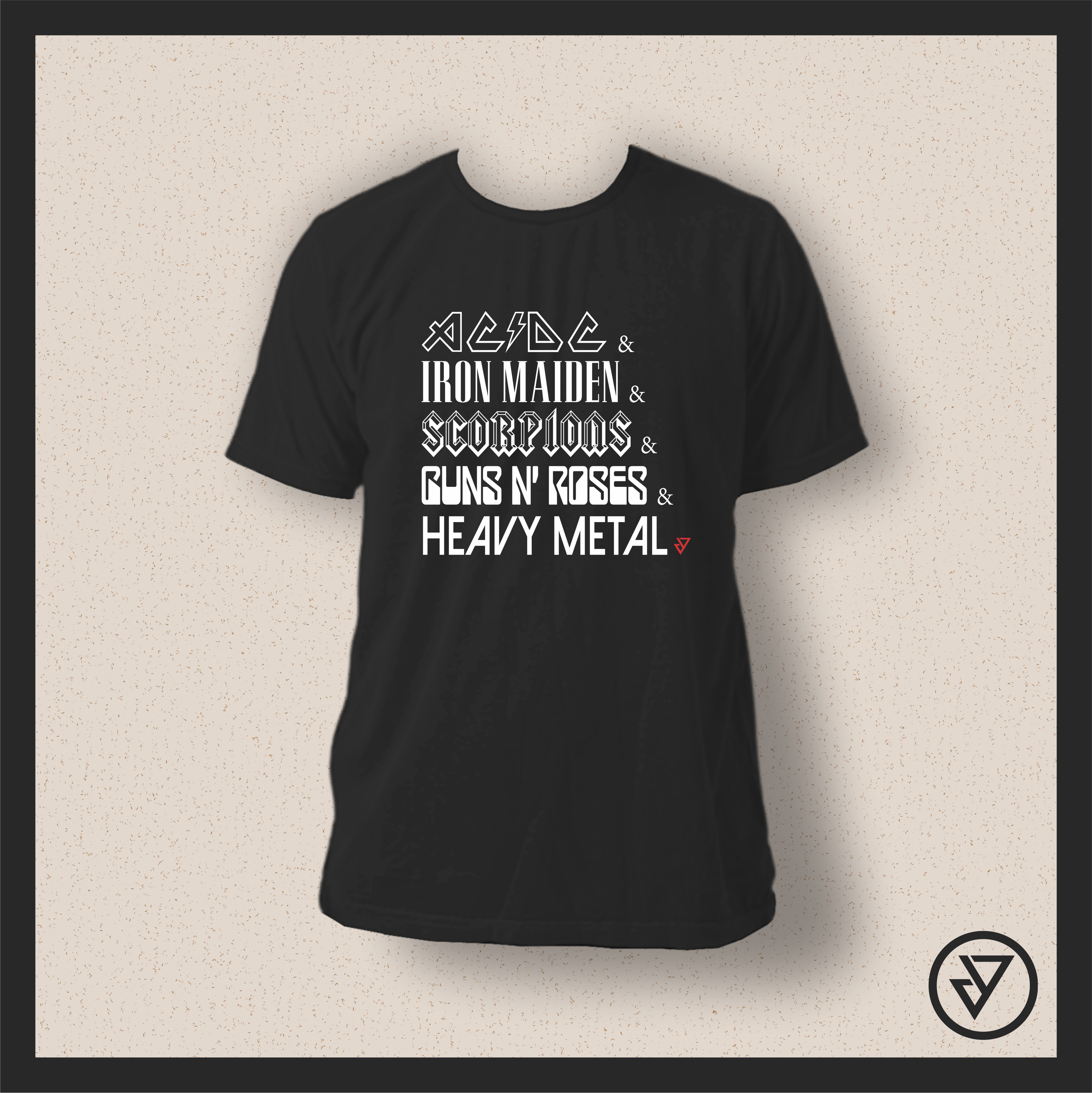 Nome do produto: Camisa Heavy Metal (Bandas) - Branca