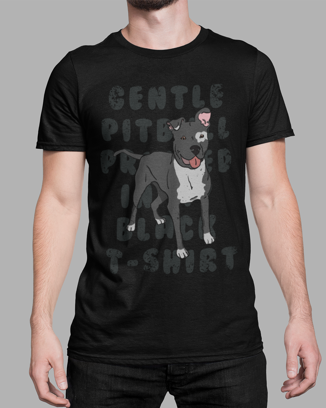 Nome do produto: Camiseta Gentle Pitbull