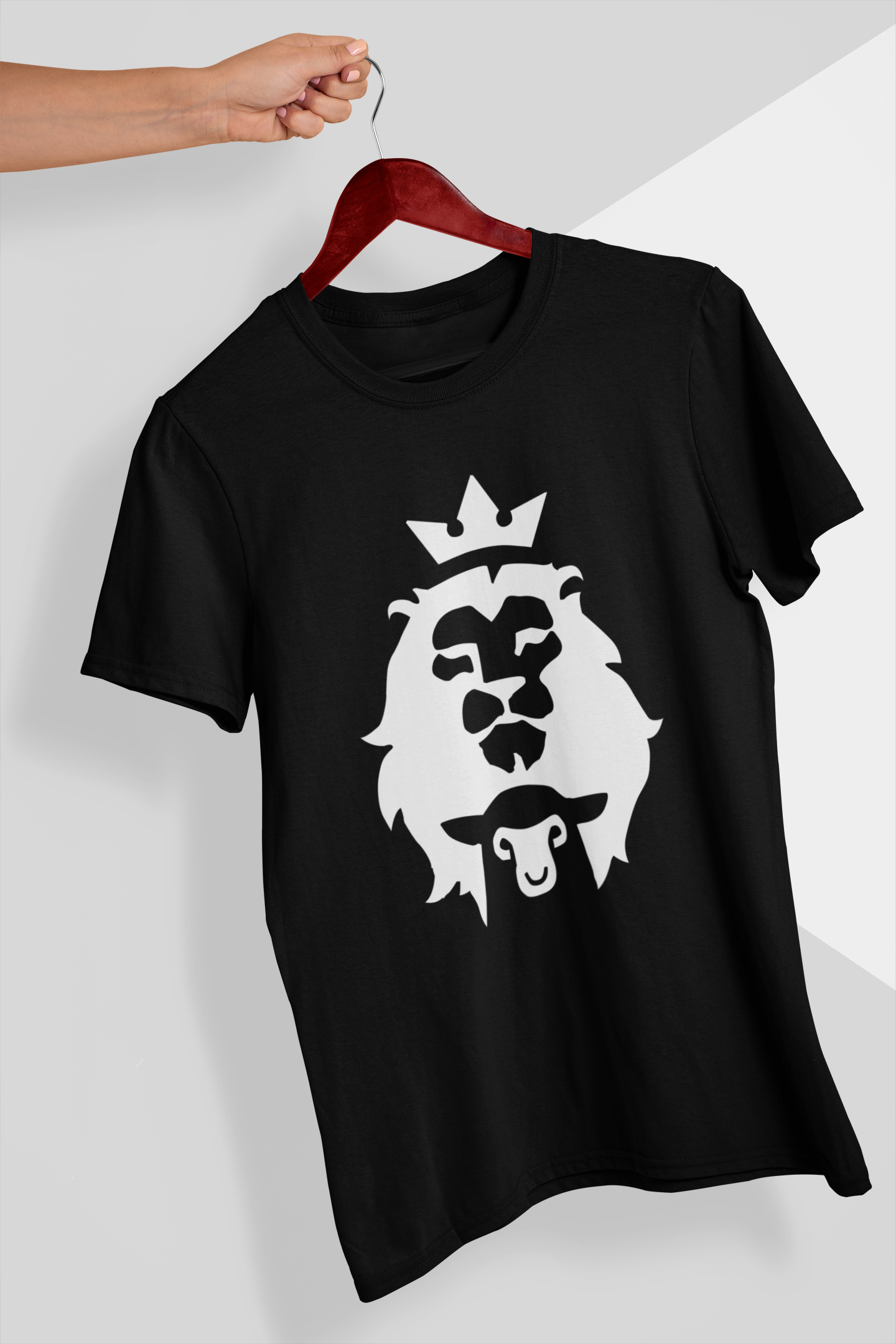 Nome do produto: Camiseta Cordeiro e Leão