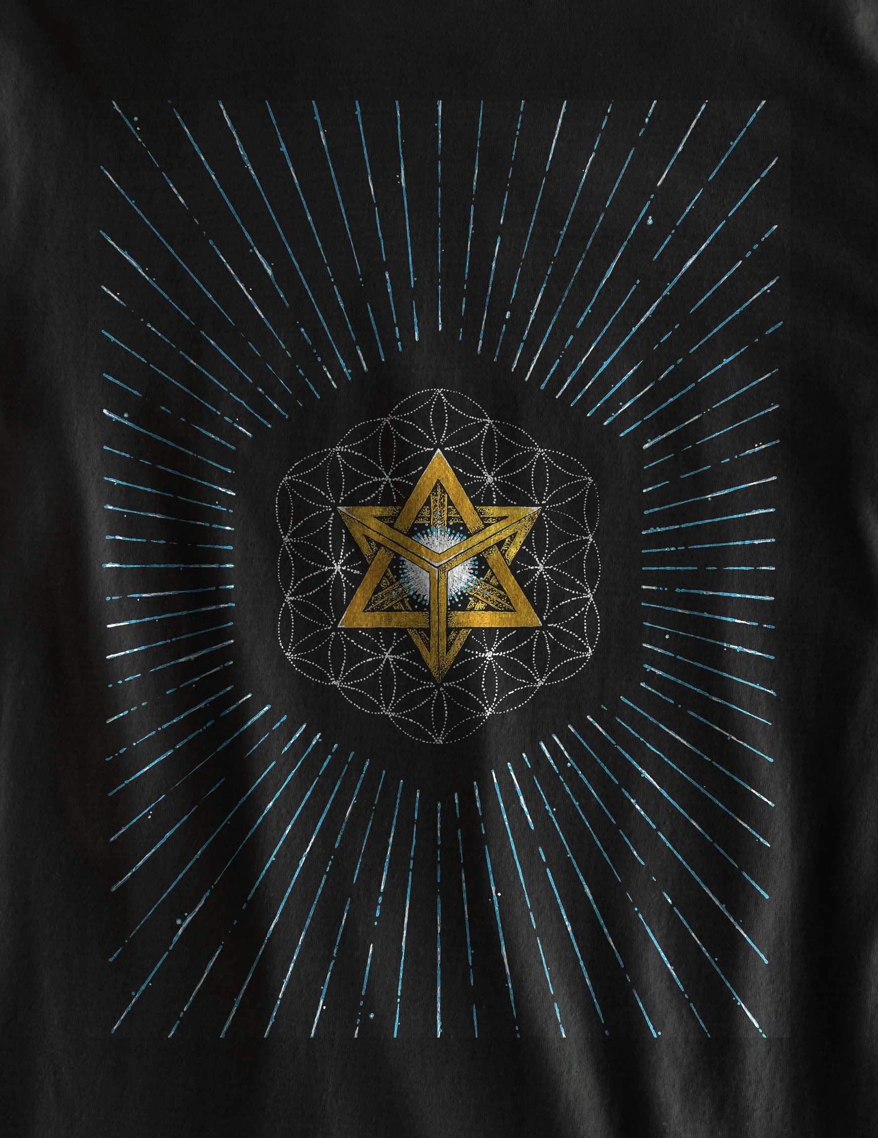 Nome do produto: Camiseta Estrela Sagrada da Vida - (unissex)