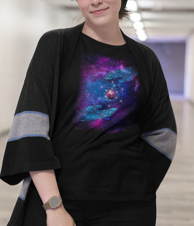 Nome do produto: Camiseta Plus Size - Geometria Sagrada Universal - (unissex)