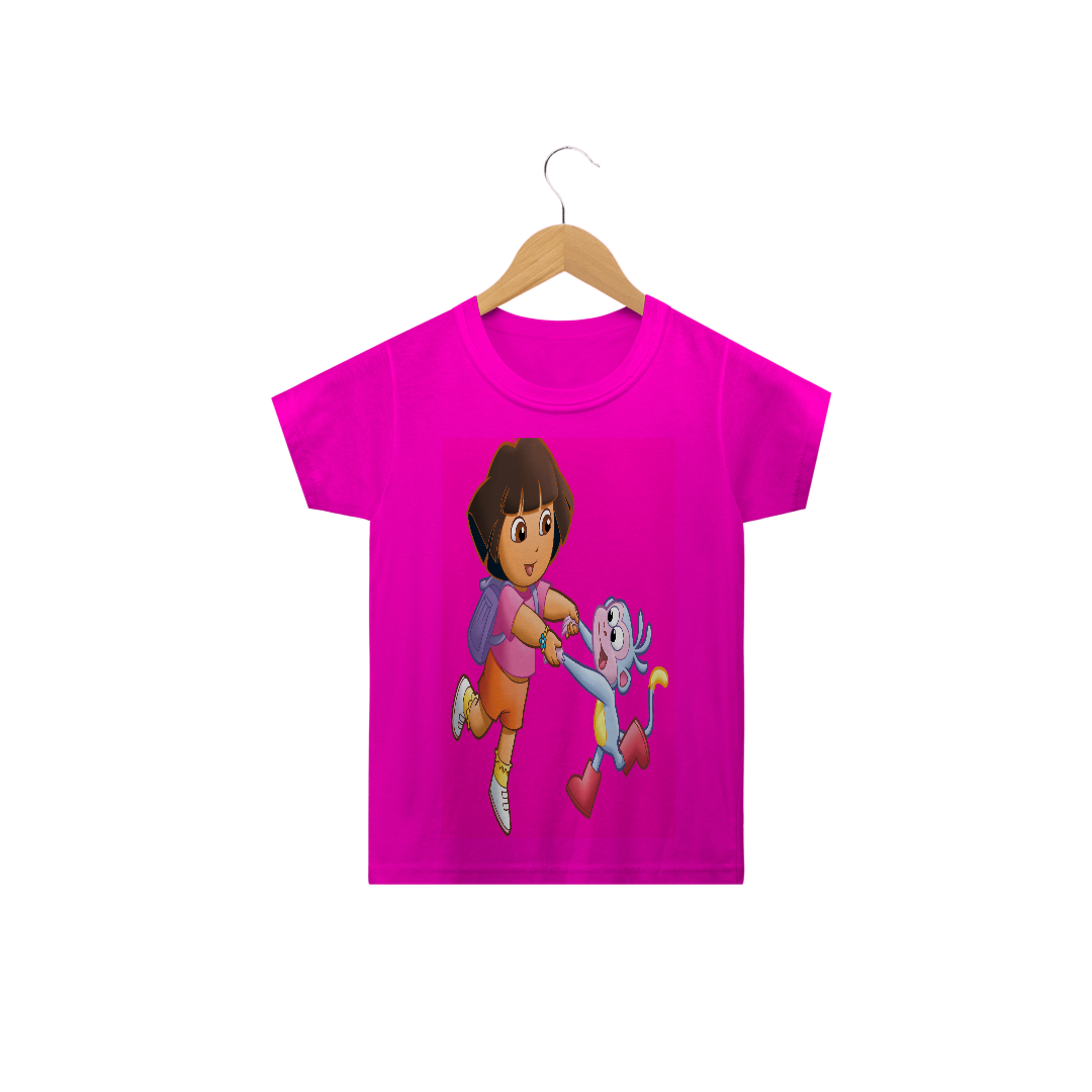 Nome do produto: Blusa infantil dora aventureira rosa