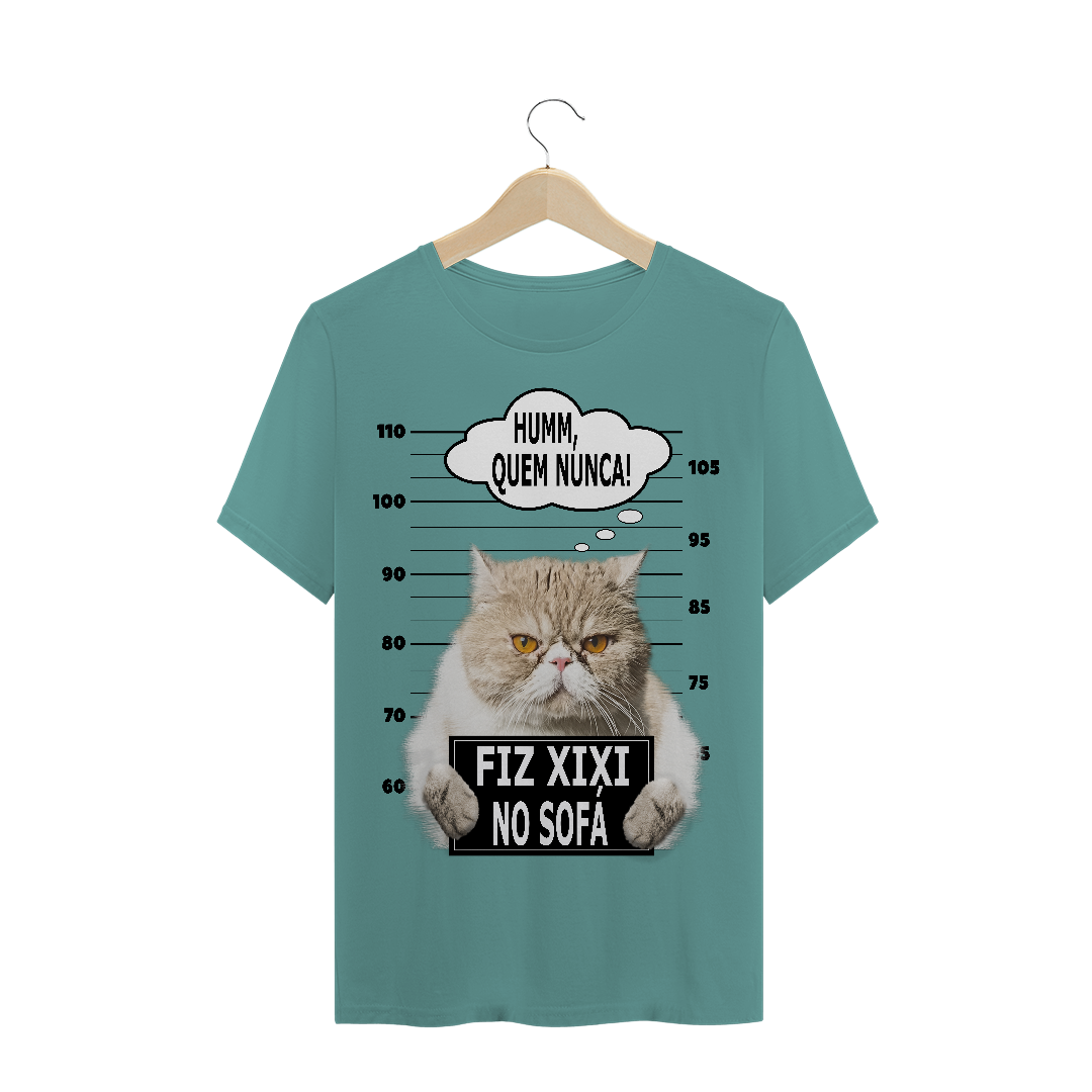Nome do produto  Cat - fiz xixi no sofá / T-shirt estornada