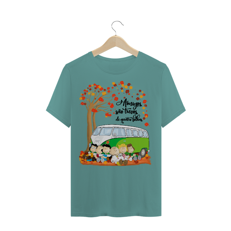 Nome do produto: Snoopy - Amigos são trevos / T-shirt estonada