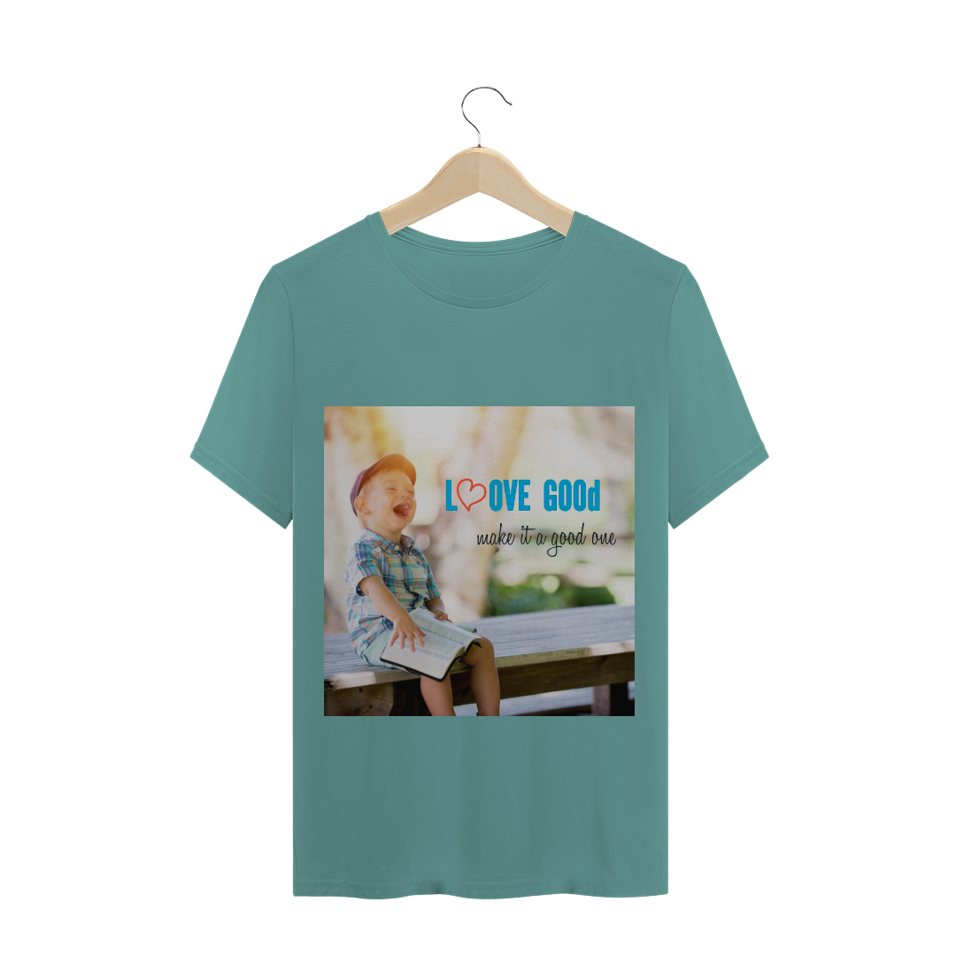 Nome do produto: CAMISA MASCULINA T-SHIRT LOVE GOOD
