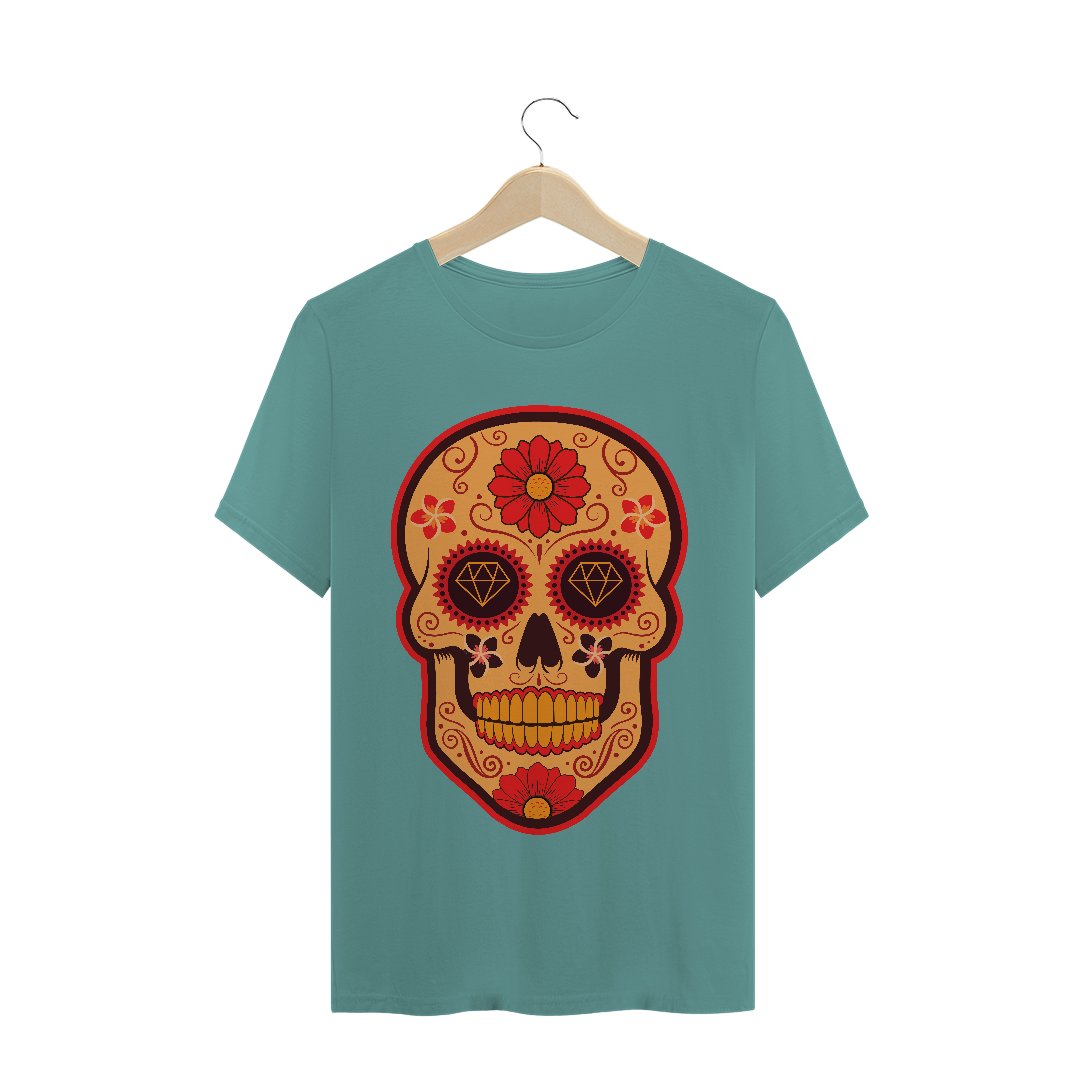 Nome do produto: Camiseta Estonada Caveira Mexicana 01