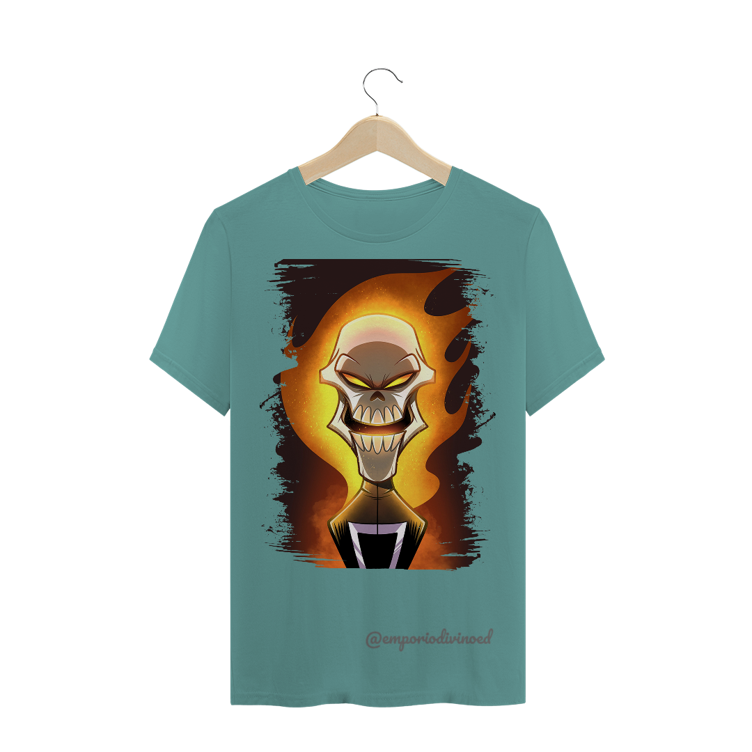 Nome do produto  T-SHIRT ESTONADA 'MOTOQUEIRO FANTASMA'