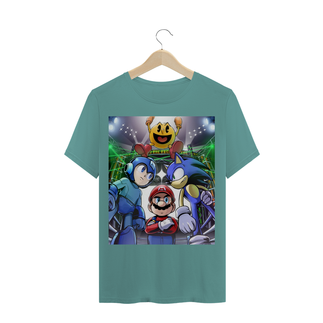 Nome do produto: camiseta big fight mario sonic mega man