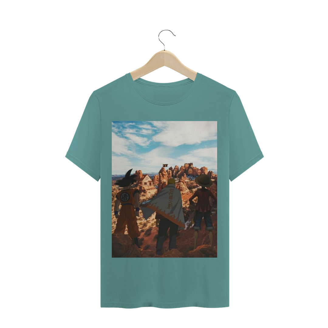 Nome do produto: Camiseta Estonada - Goku, Naruto e Luffy