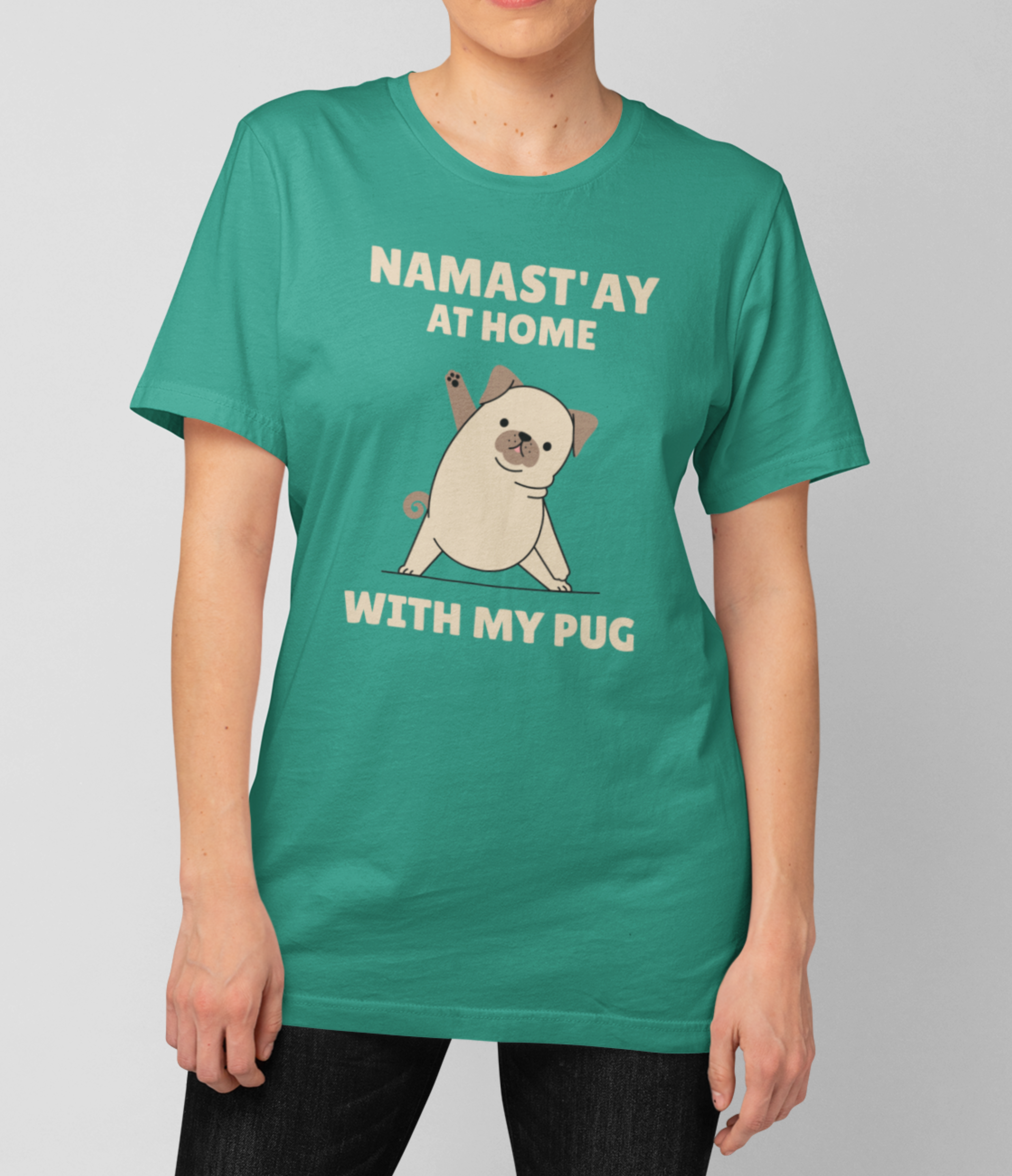 Nome do produto: Camiseta Namast\'ay At Home