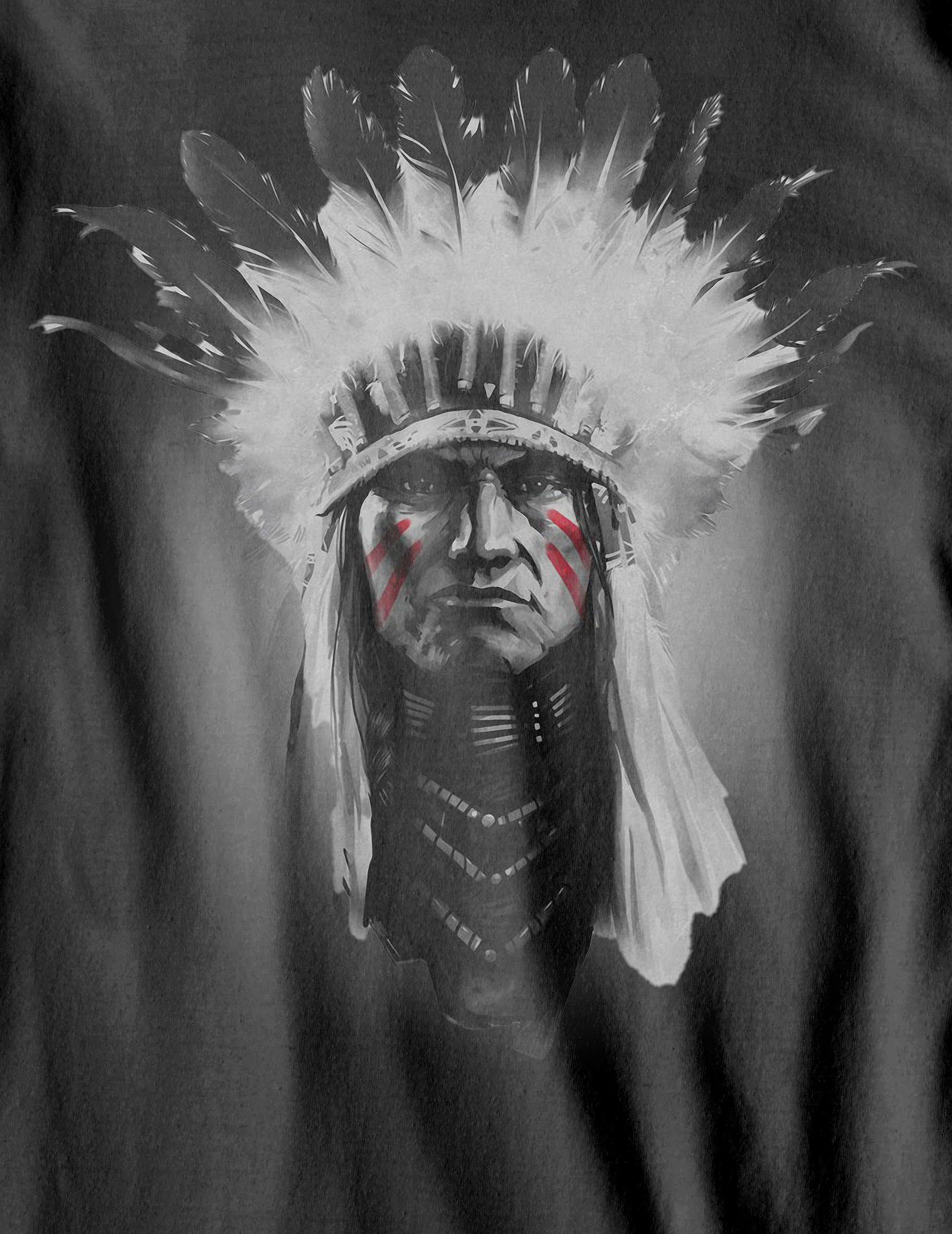 Nome do produto: Camiseta Estonada - O Chefe Índio - (unissex)