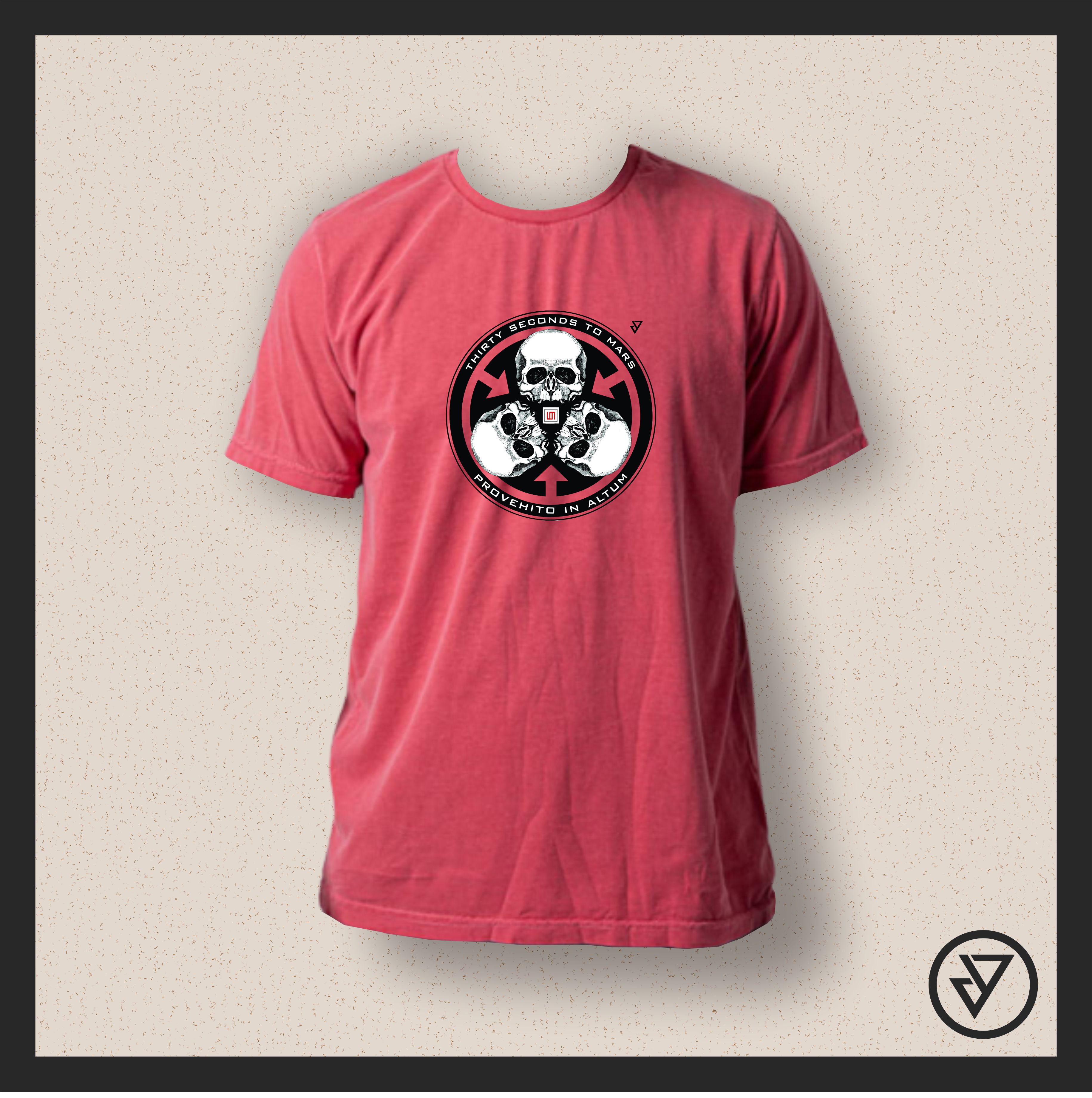 Nome do produto: Camisa 30 Seconds to Mars (A Beautiful Lie) - Vermelha Estonada