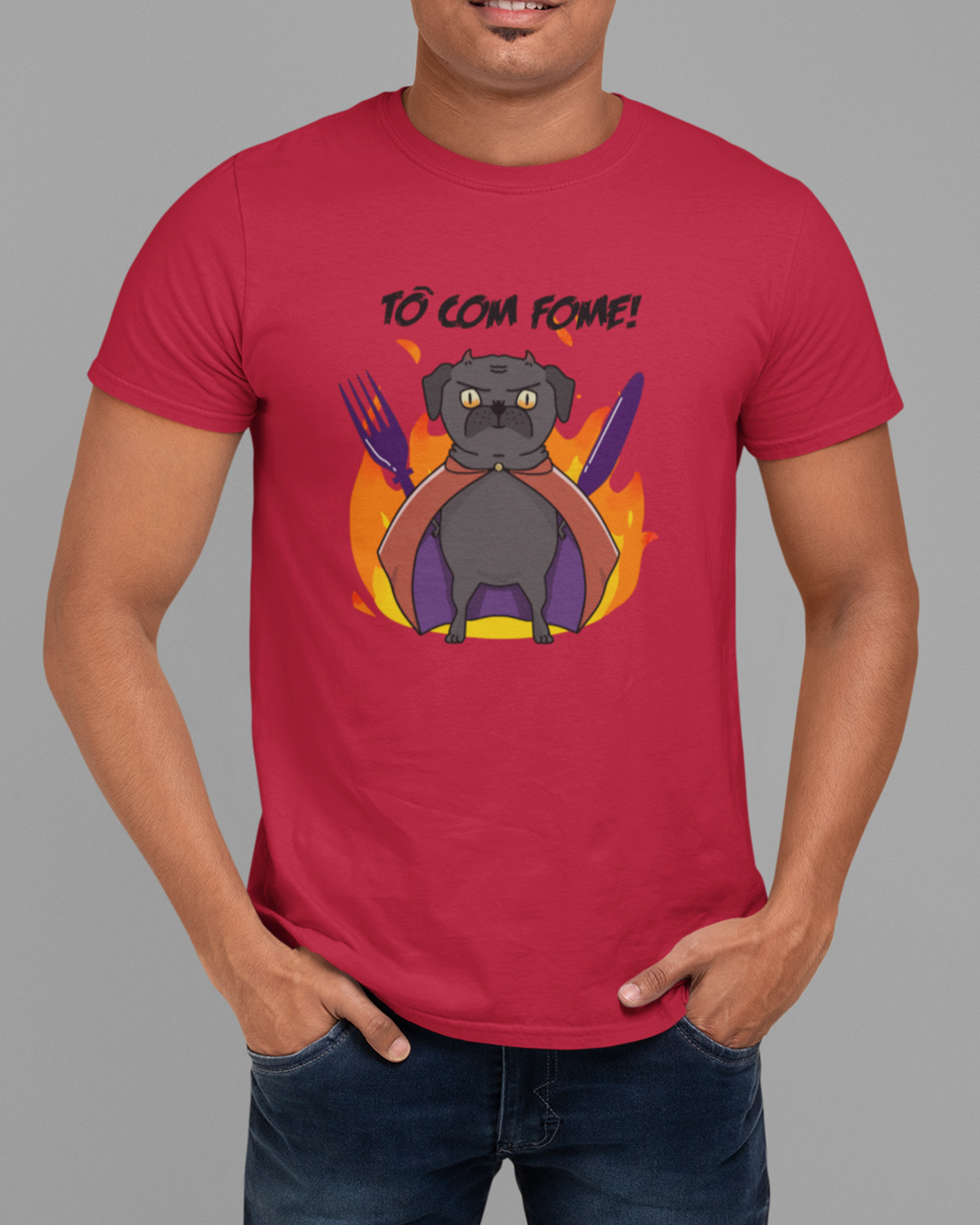 Nome do produto: Camiseta Tô com fome!