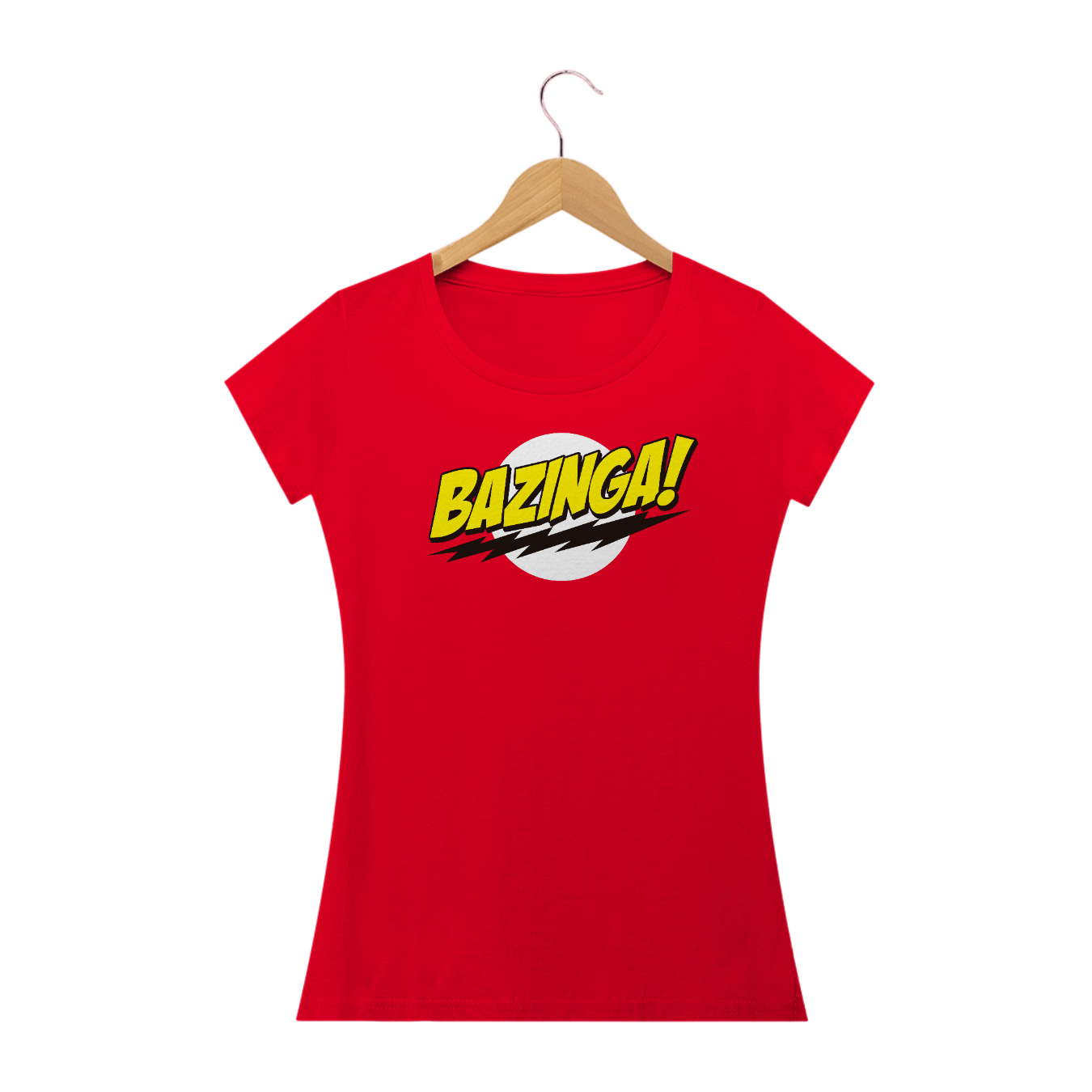 Nome do produto: The Big Bang Theory Bazinga! - Camiseta Feminina